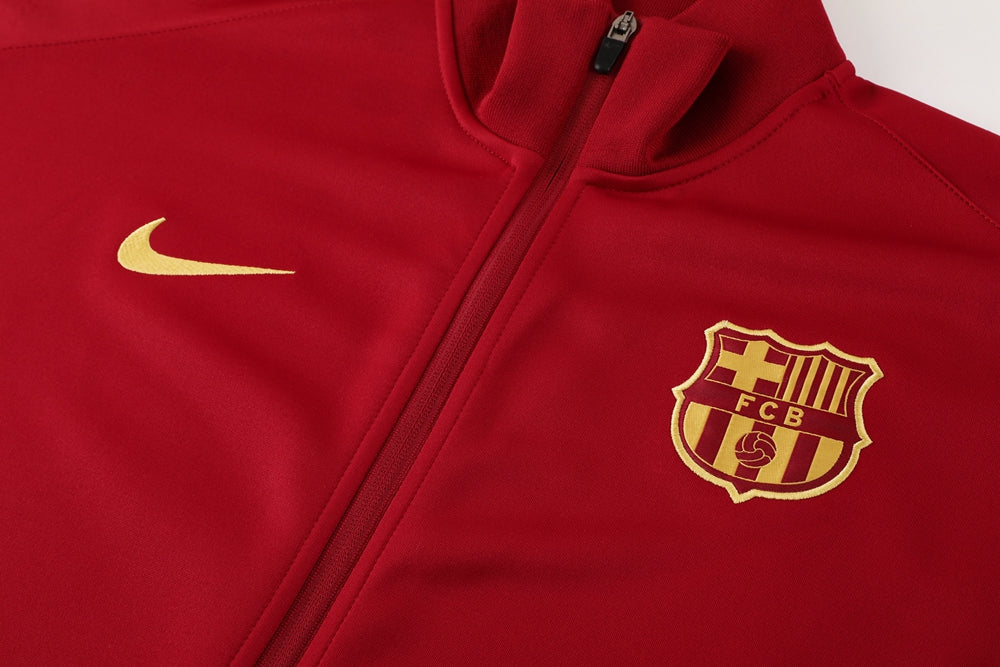 FC BARCELONA GARNET TRACK-SUIT 2024/25 WITH FULLY-ZIPPERED