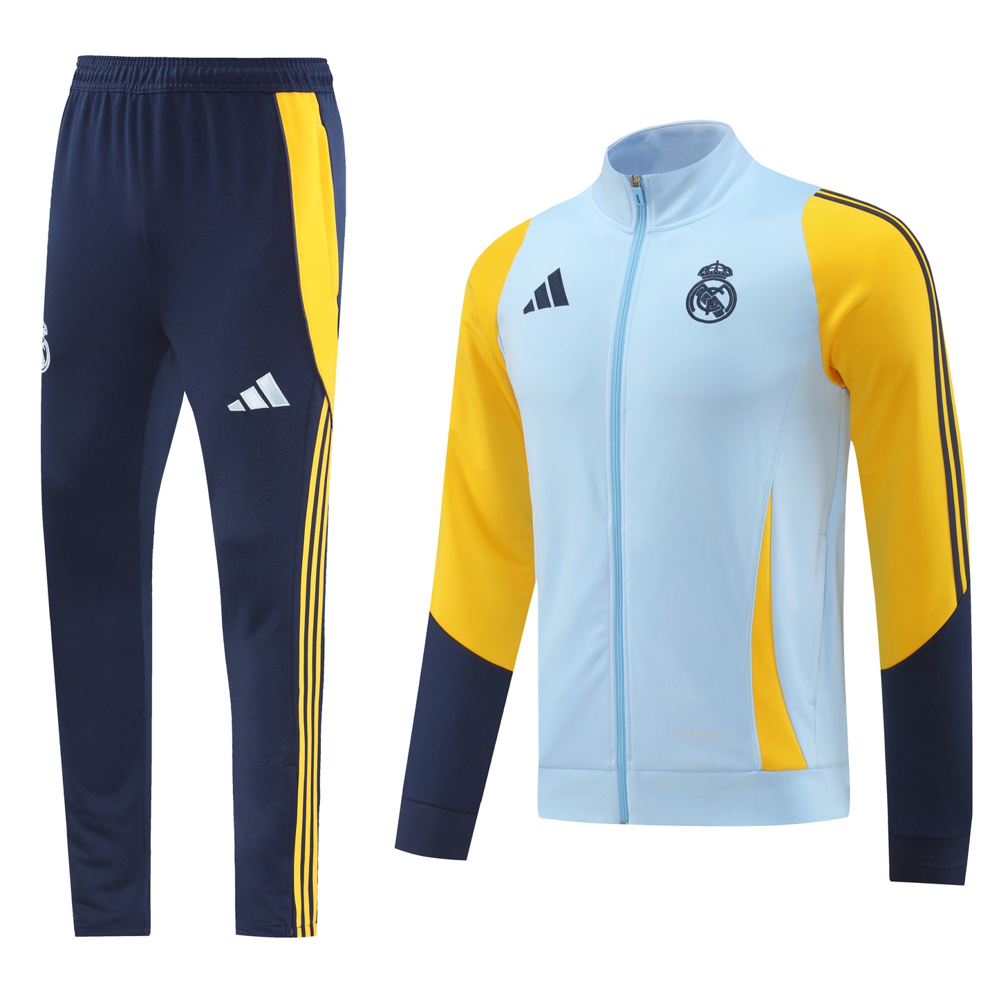 REAL MADRID TRACK-SUIT 2024/25 WITH FULLY-ZIPPERED