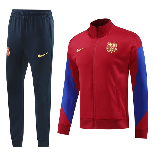 FC BARCELONA GARNET TRACK-SUIT 2024/25 WITH FULLY-ZIPPERED